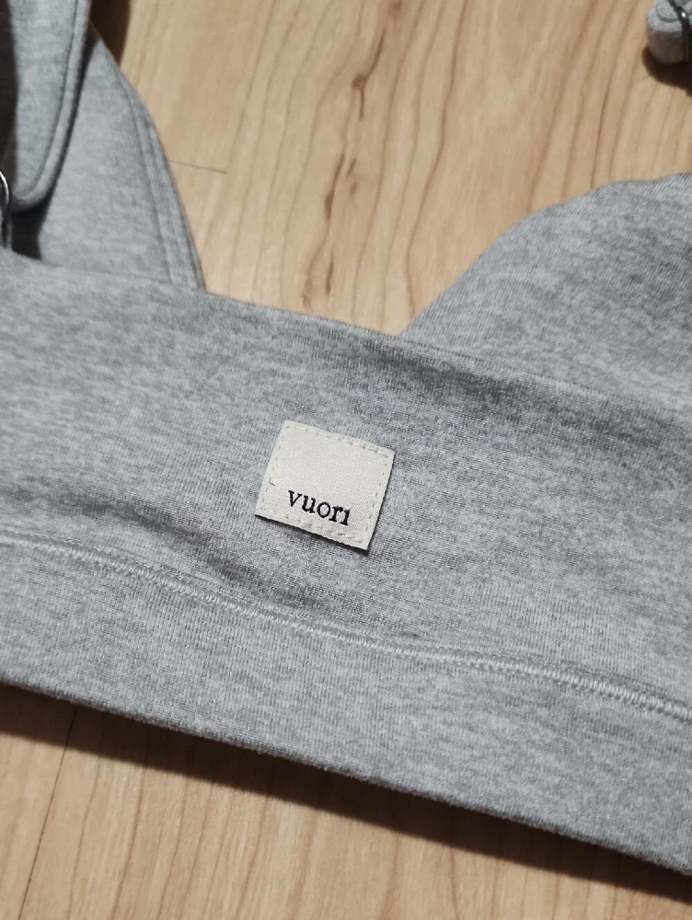 Vuori Light Gray Seamless Bralette